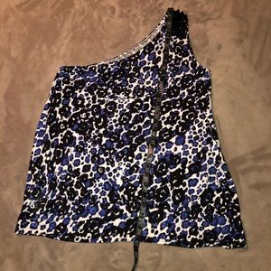 Lane Bryant One Shoulder Embellished Tank